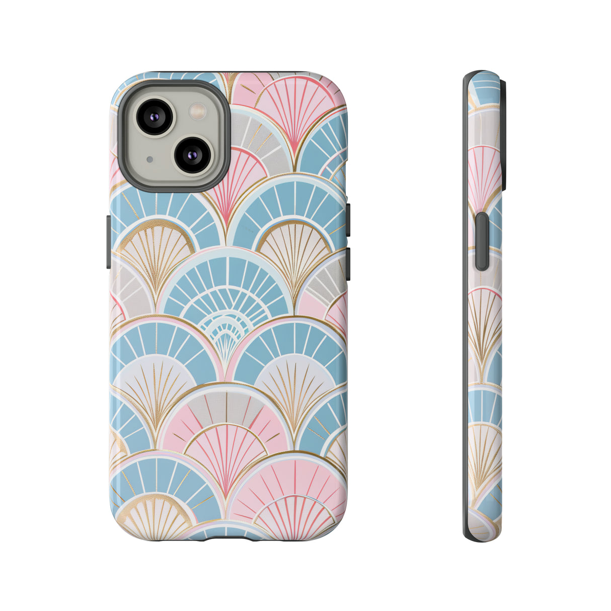 Art Deco Floral Fusion - Protective Phone Case