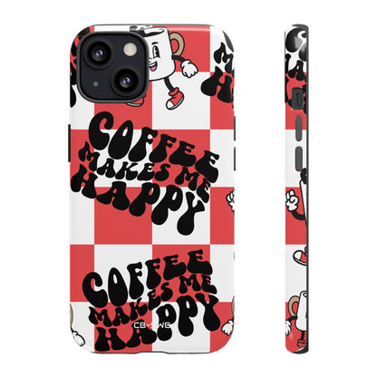 Joyful Coffee Celebration - iPhone Case