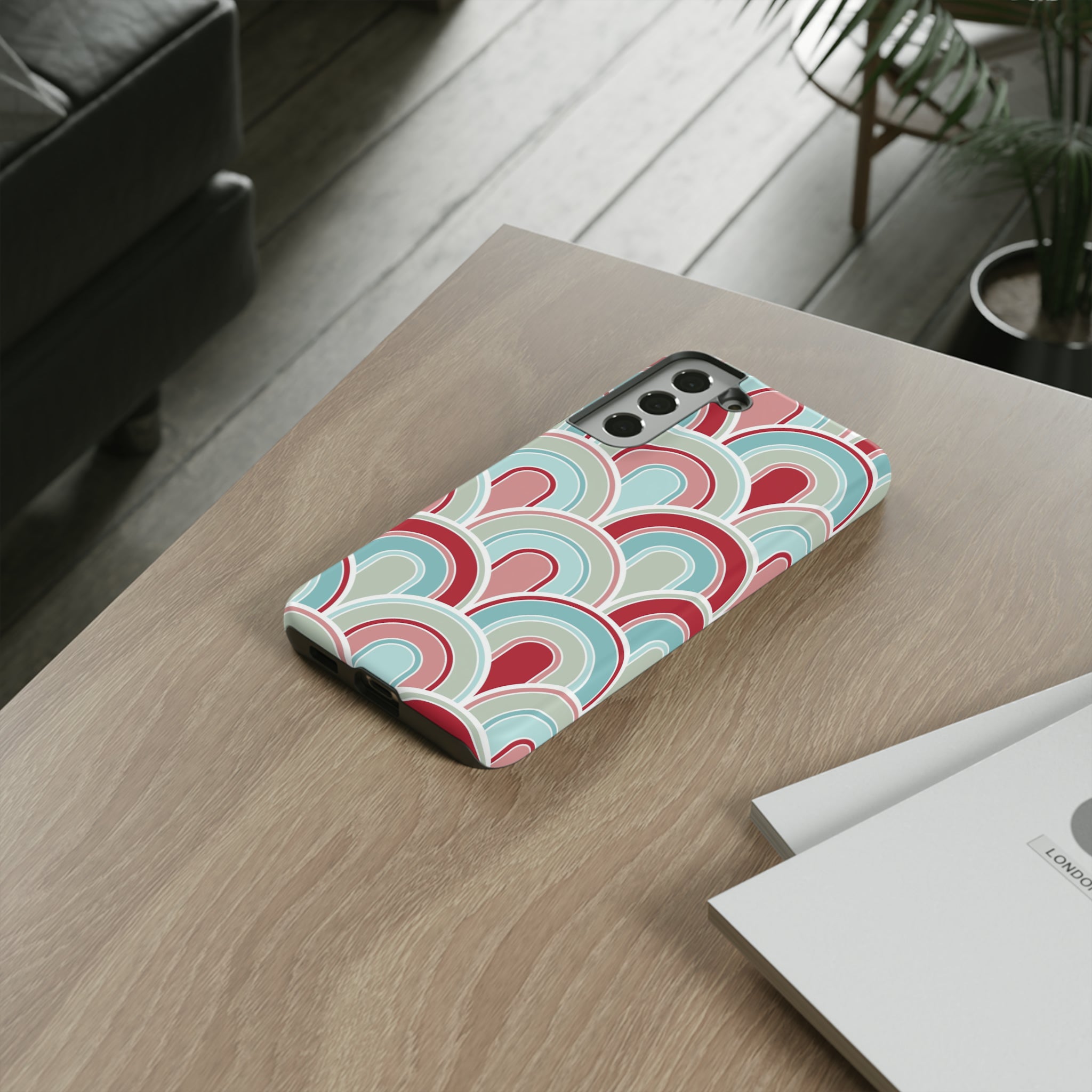 Light Blue Retro - Tough Phone Case