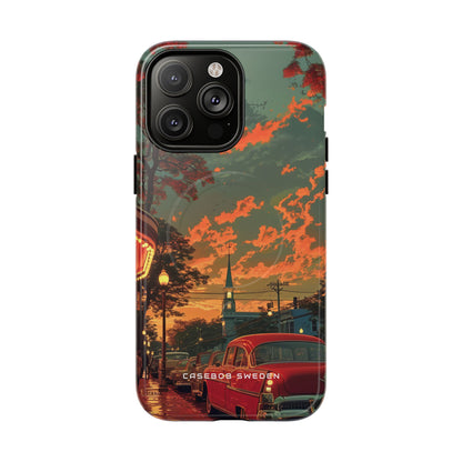 Mid-Century Nostalgia Streetscape iPhone 14 | Tough+ Phone Case