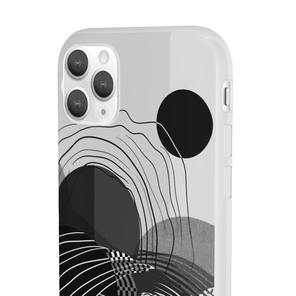 Monochrome Dynamics | Flexible Phone Case for iPhone