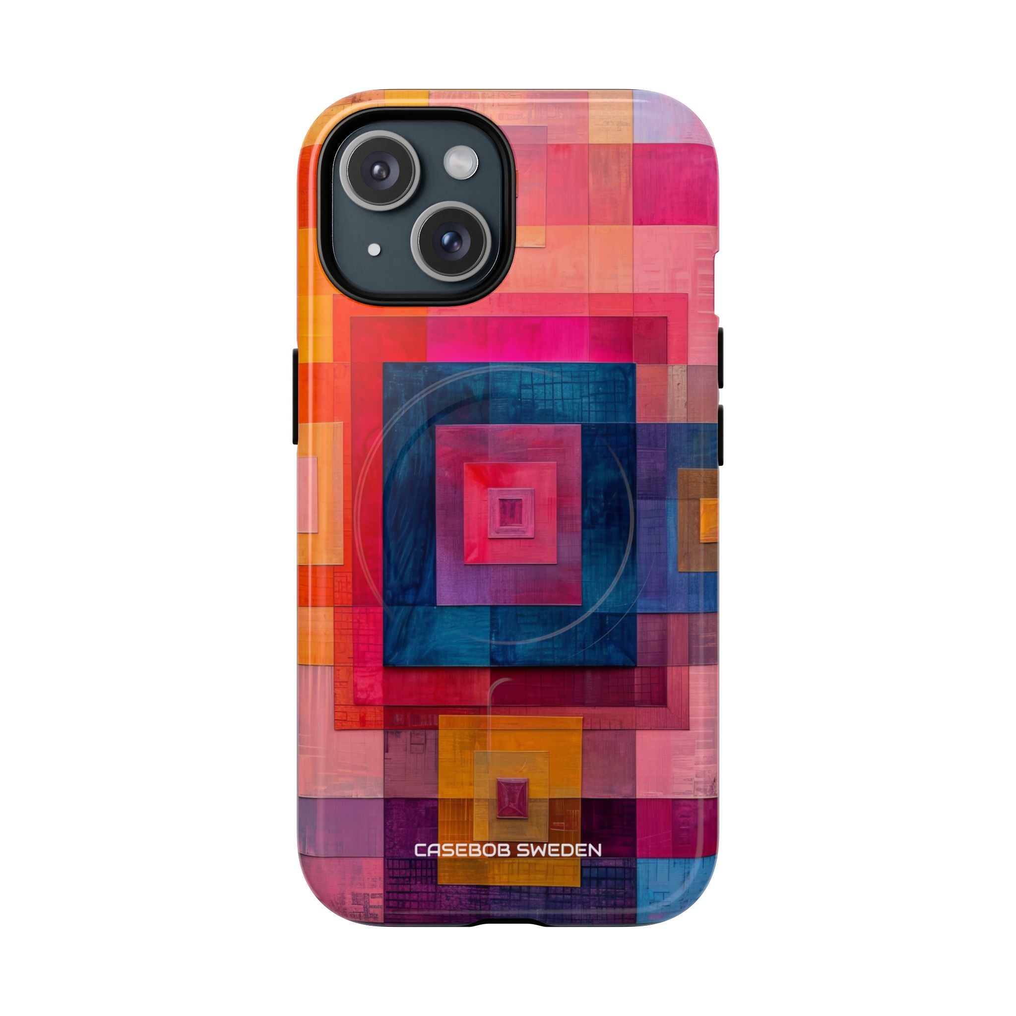 Vibrant Geometry - Tough + MagSafe® iPhone 15 Phone Case