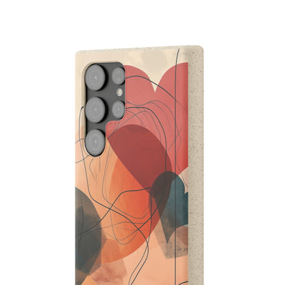 Abstract Heart Harmony | Biodegradable Phone Case