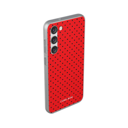Crimson Dot Matrix Samsung S23 Plus Case - Soft