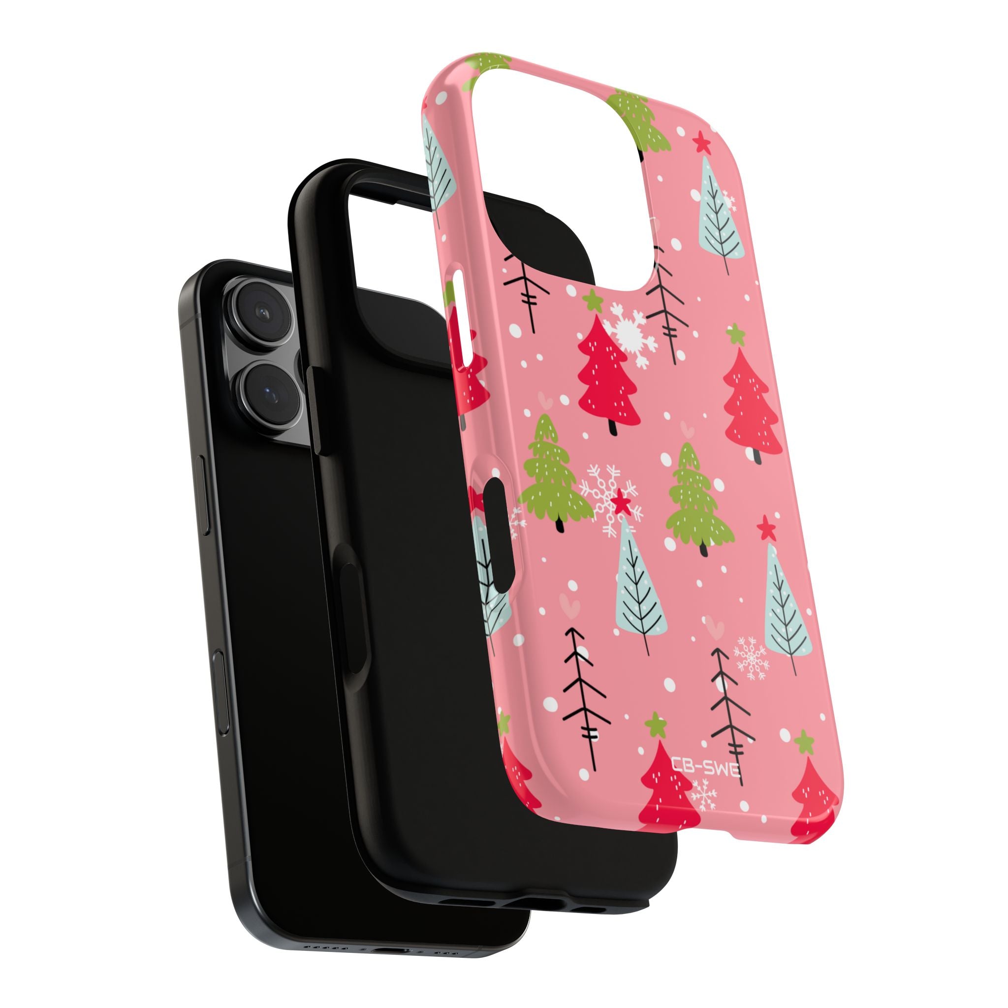 Festive Trees Dance - iPhone Case