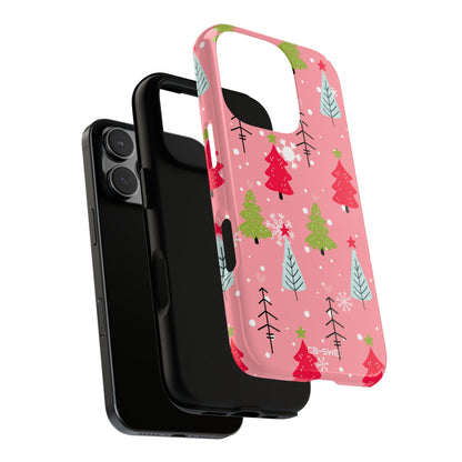 Festive Trees Dance - iPhone Case