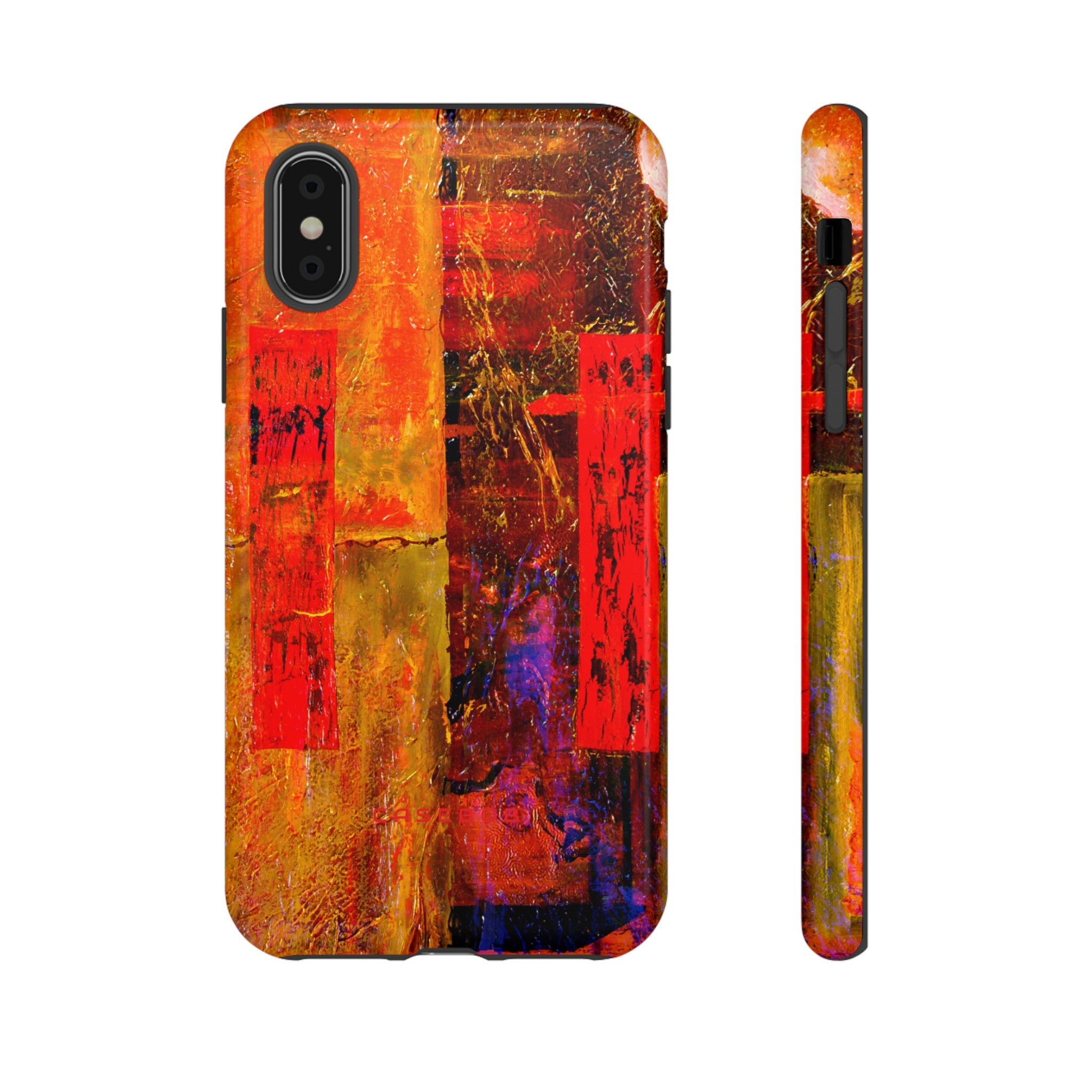 Red Oil Painting - Protective Phone Case