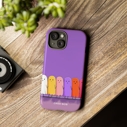 Colorful Ghosts iPhone 15 Case - Tough