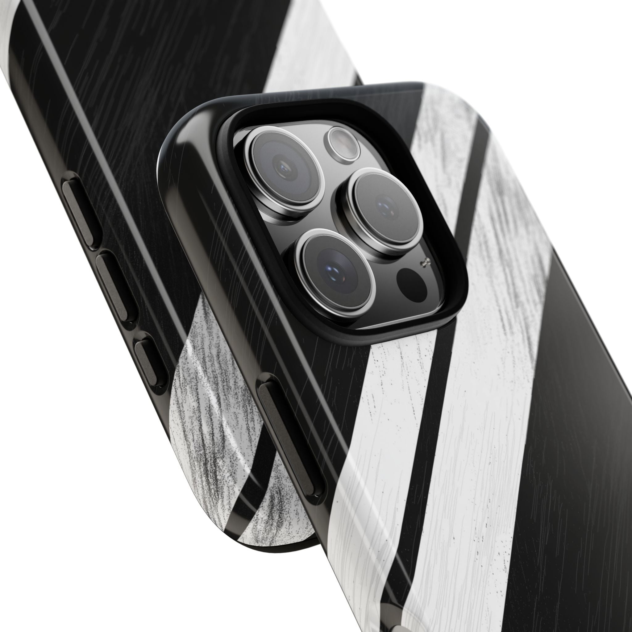 Grainy Stripe Shadow iPhone 16 Pro Case - Tough