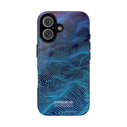 Neon Waves Flow iPhone 16 - Tough+