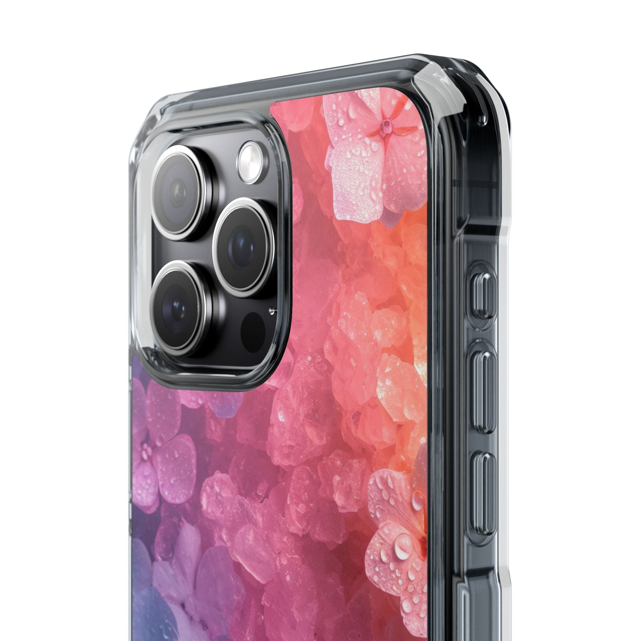 Floral Chill Blooms - Clear Impact iPhone 15 Phone Case