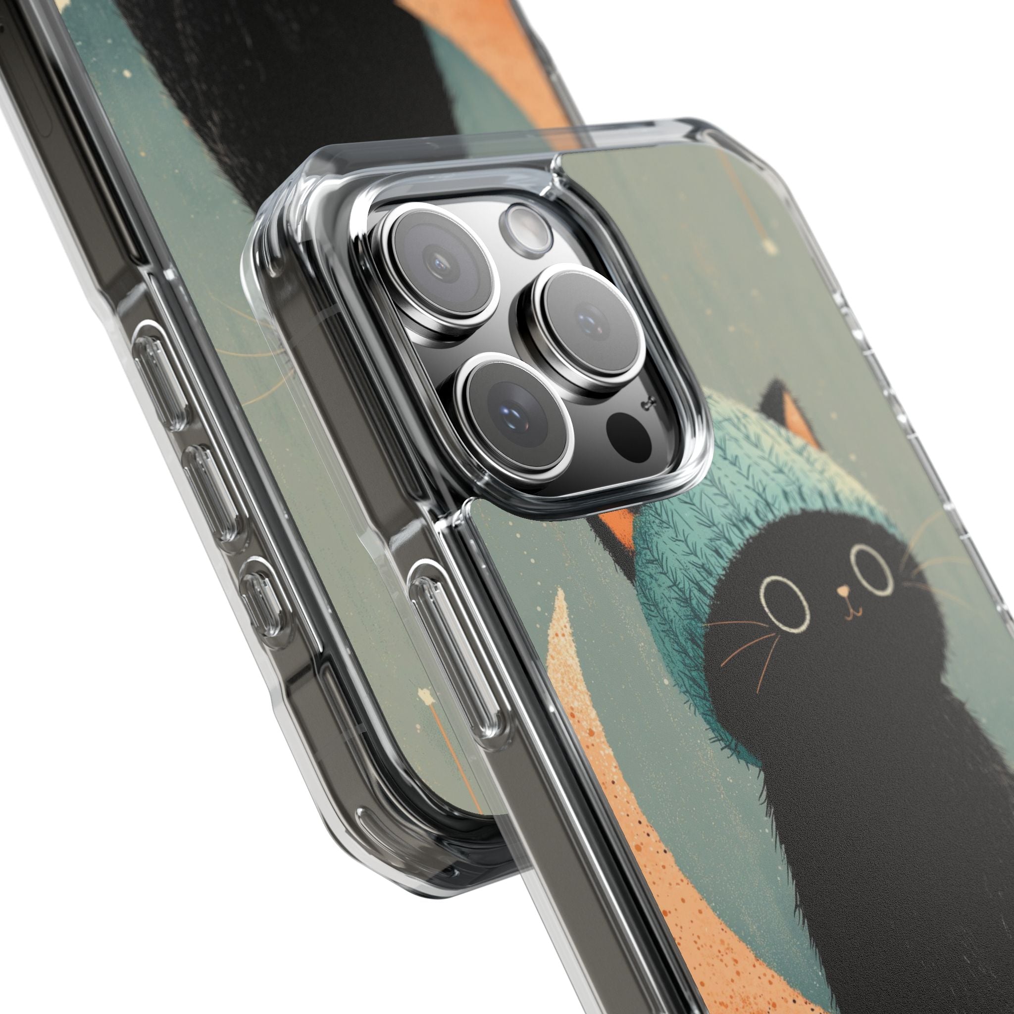Cat Sits Dreaming iPhone Case - Impact