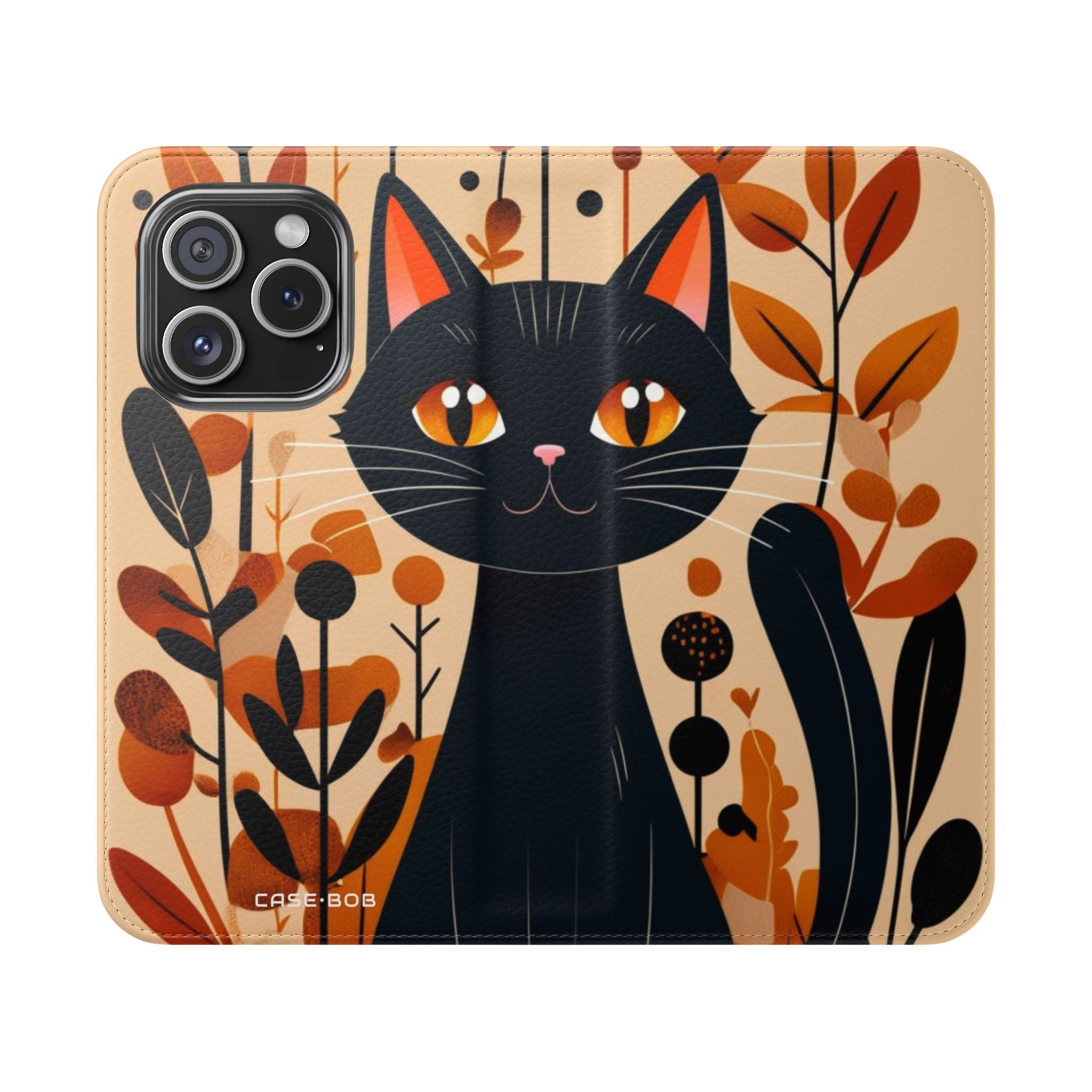 Keskiyön katse - iPhone 15 Pro -lompakkokotelo