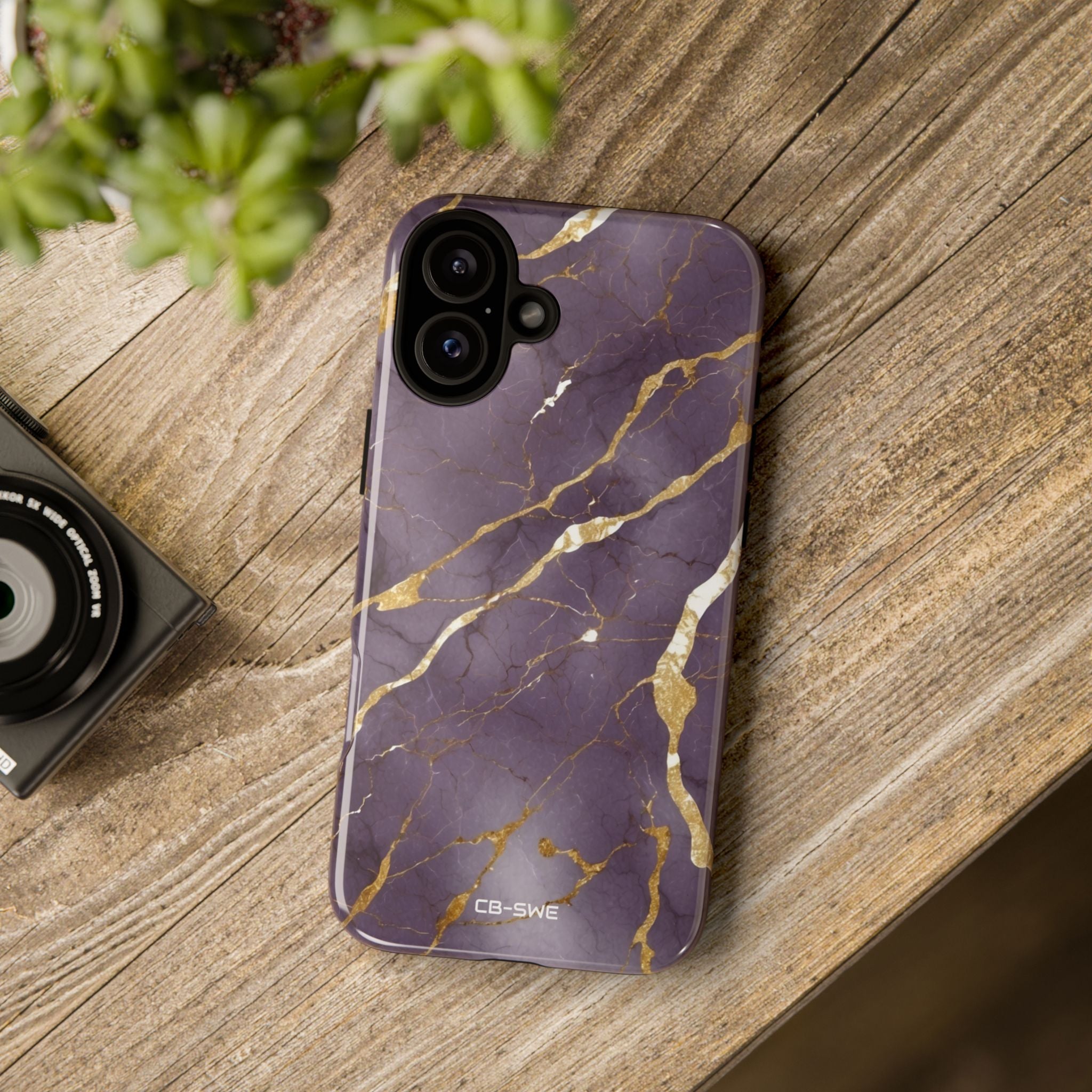 Golden Veins Flowing - iPhone Case