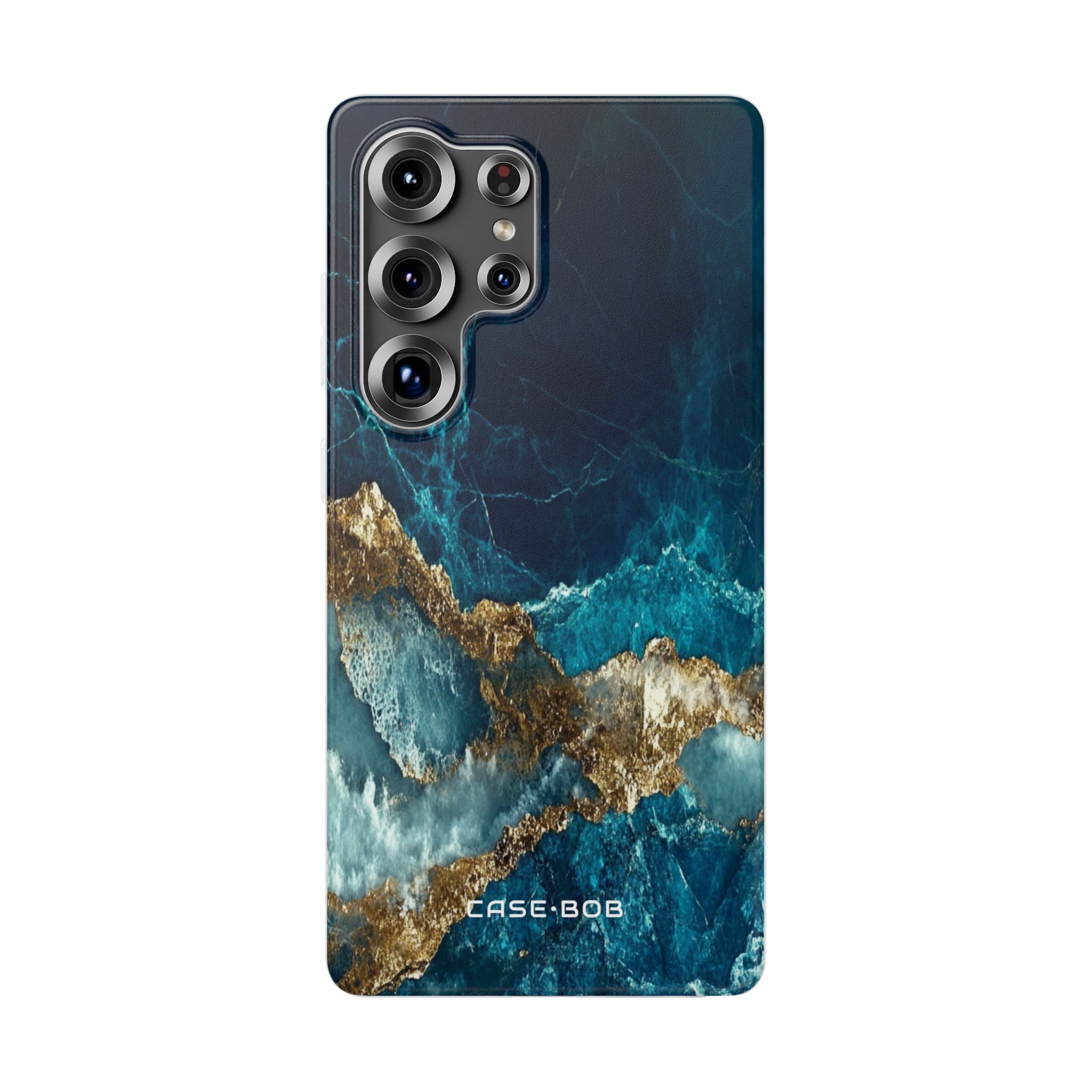 Jagged Gold Split Samsung S25 Ultra Case - Soft