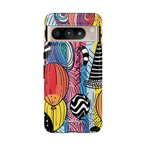 Vibrant Party Whimsy | Protective Phone Case for Google Pixel