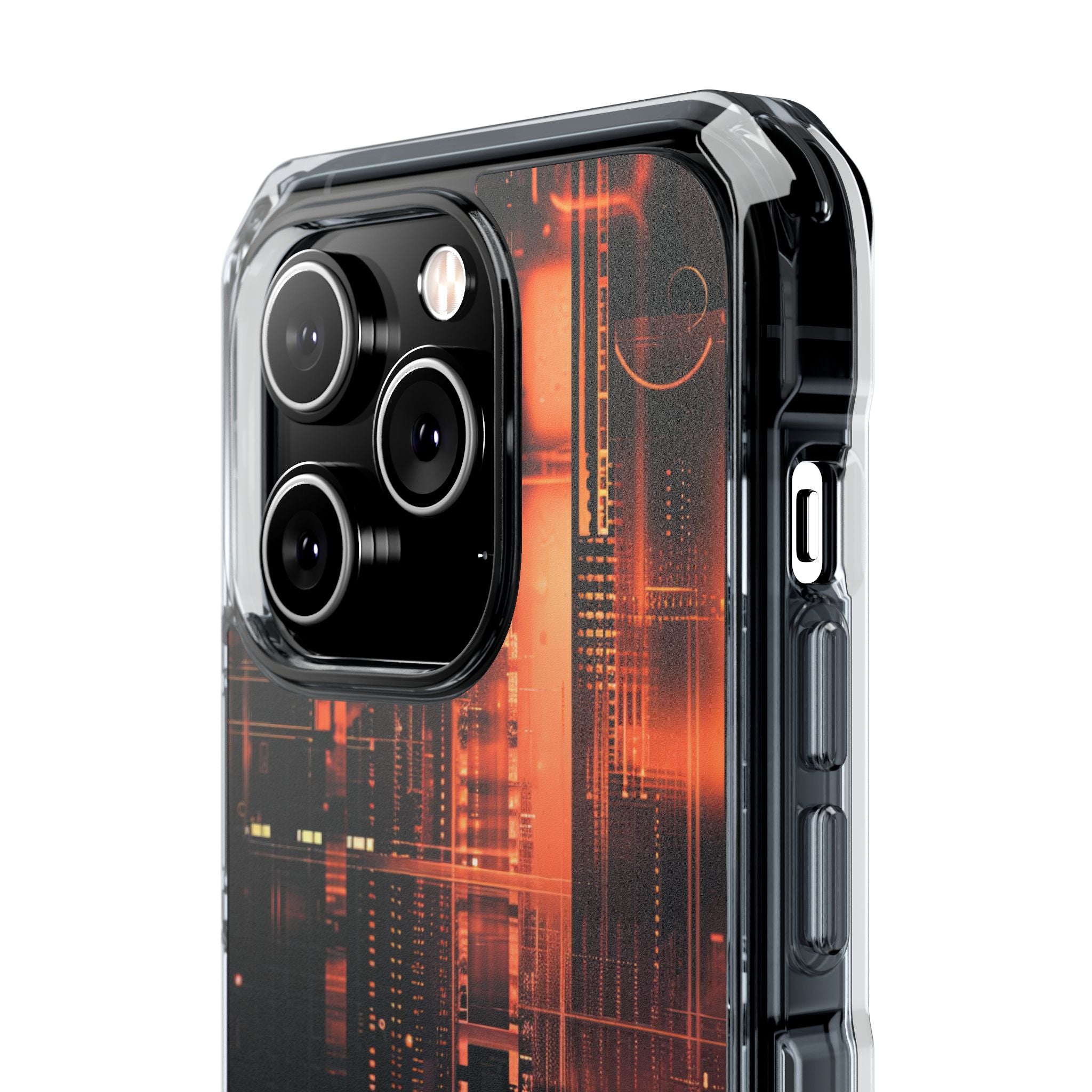 Neon Circuit Dreams iPhone 14 - Impact Clear+