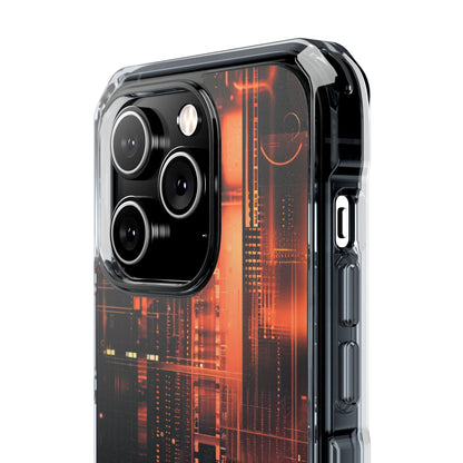 Neon Circuit Dreams iPhone 14 - Impact Clear+
