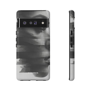 Abstract Glitch Portrait | Protective Phone Case for Google Pixel