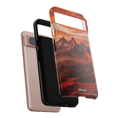 Mountain Peaks Glowing - Google Pixel Case