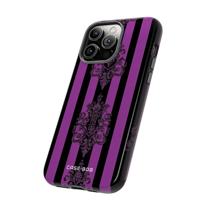 Damask Elegance Purple iPhone 14 Pro Max Case - Tough