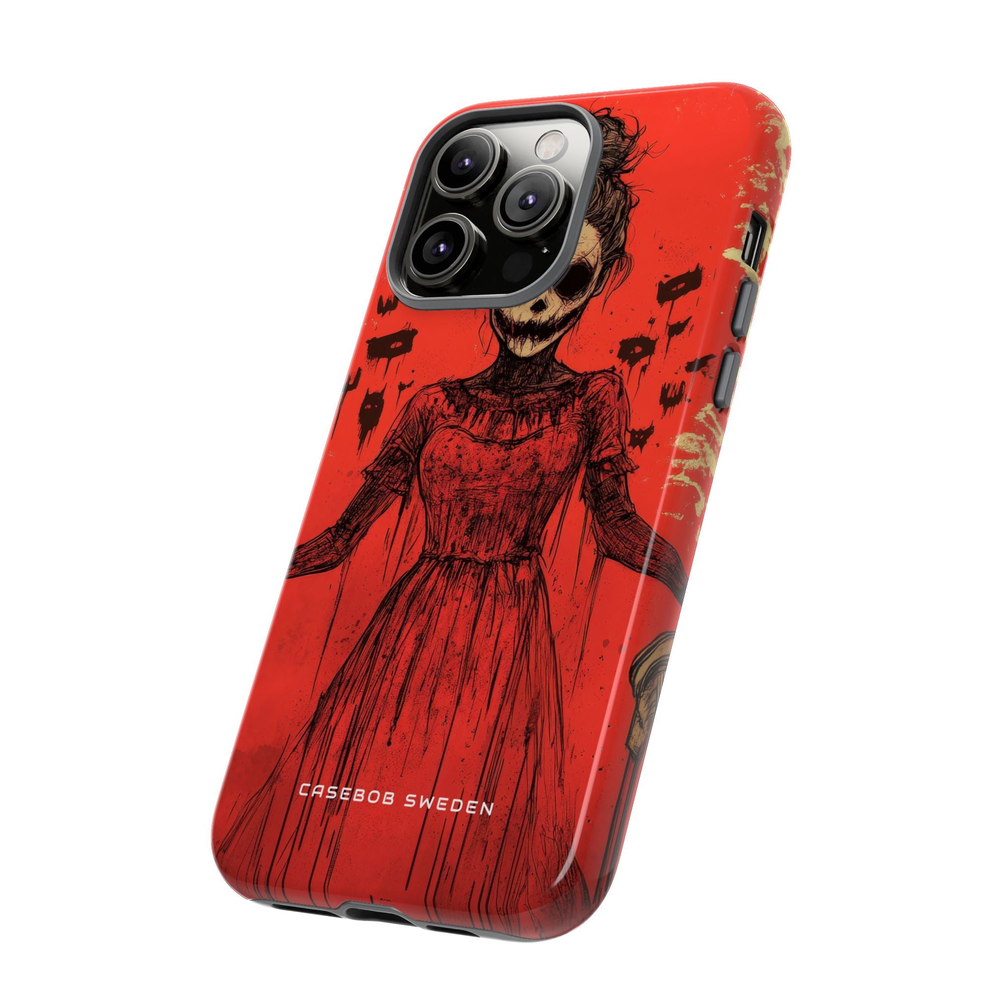 Haunting Scarlet Descent iPhone 14 - Tough Phone Case