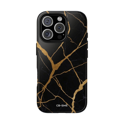Golden Veins Twist - iPhone Case