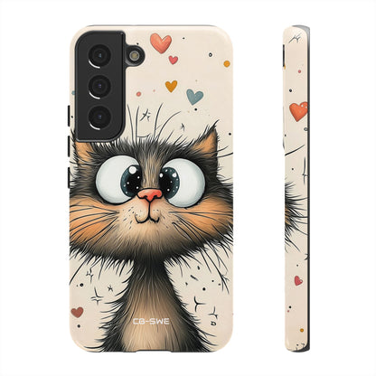 Whimsical Cat Smiles - Samsung Case