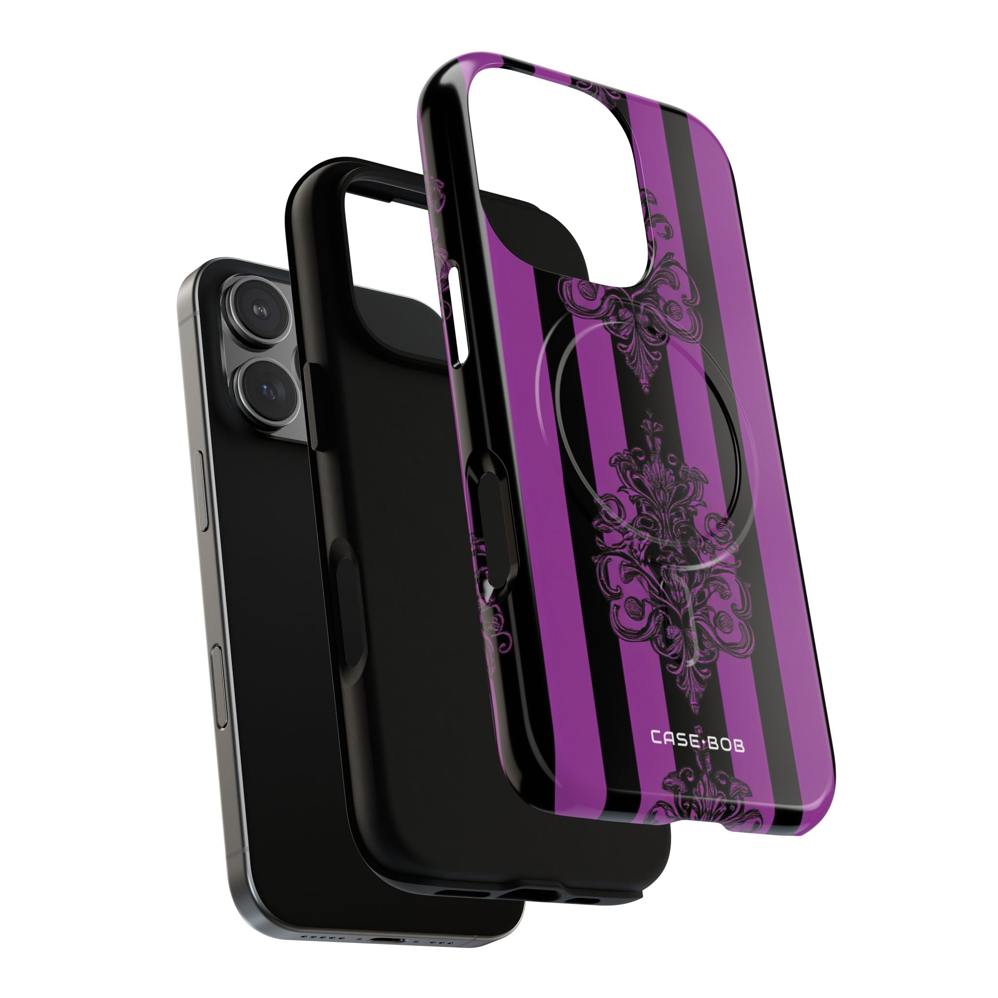 Damask Elegance Purple iPhone 16 Pro Case - Tough+