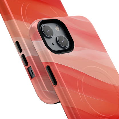 Flowing Coral Waves iPhone 14 - Tough+