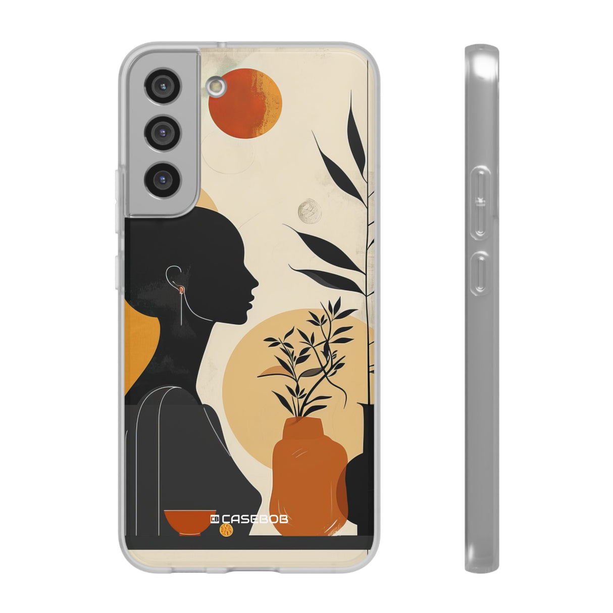 Modern Silhouette Tranquility | Flexible Phone Case for Samsung Galaxy