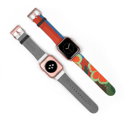 Orange Blossom Mosaic - Watch Band