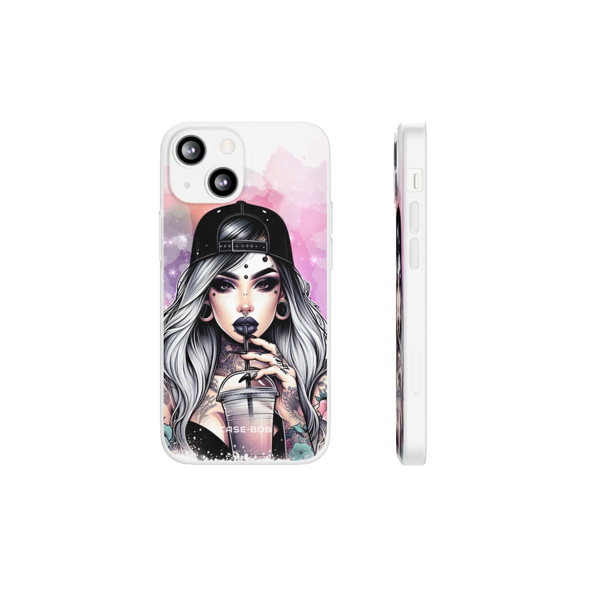 Silver Sip Nebula iPhone 13 mini Case - Soft