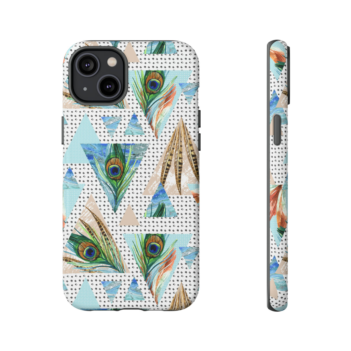 Peacock Feathers - Protective Phone Case