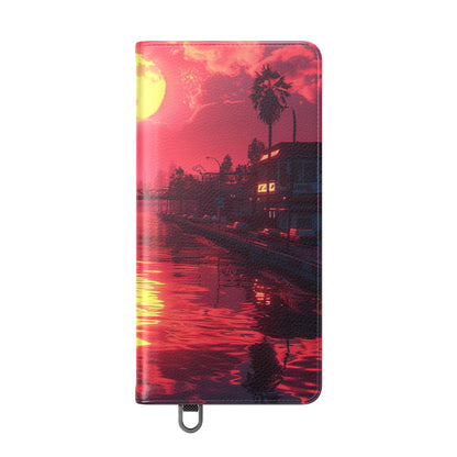 Yellow Moon Reflection - Samsung S25 Ultra Case - Wallet