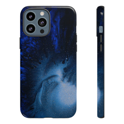 Winter Blue Ink Art - Protective Phone Case