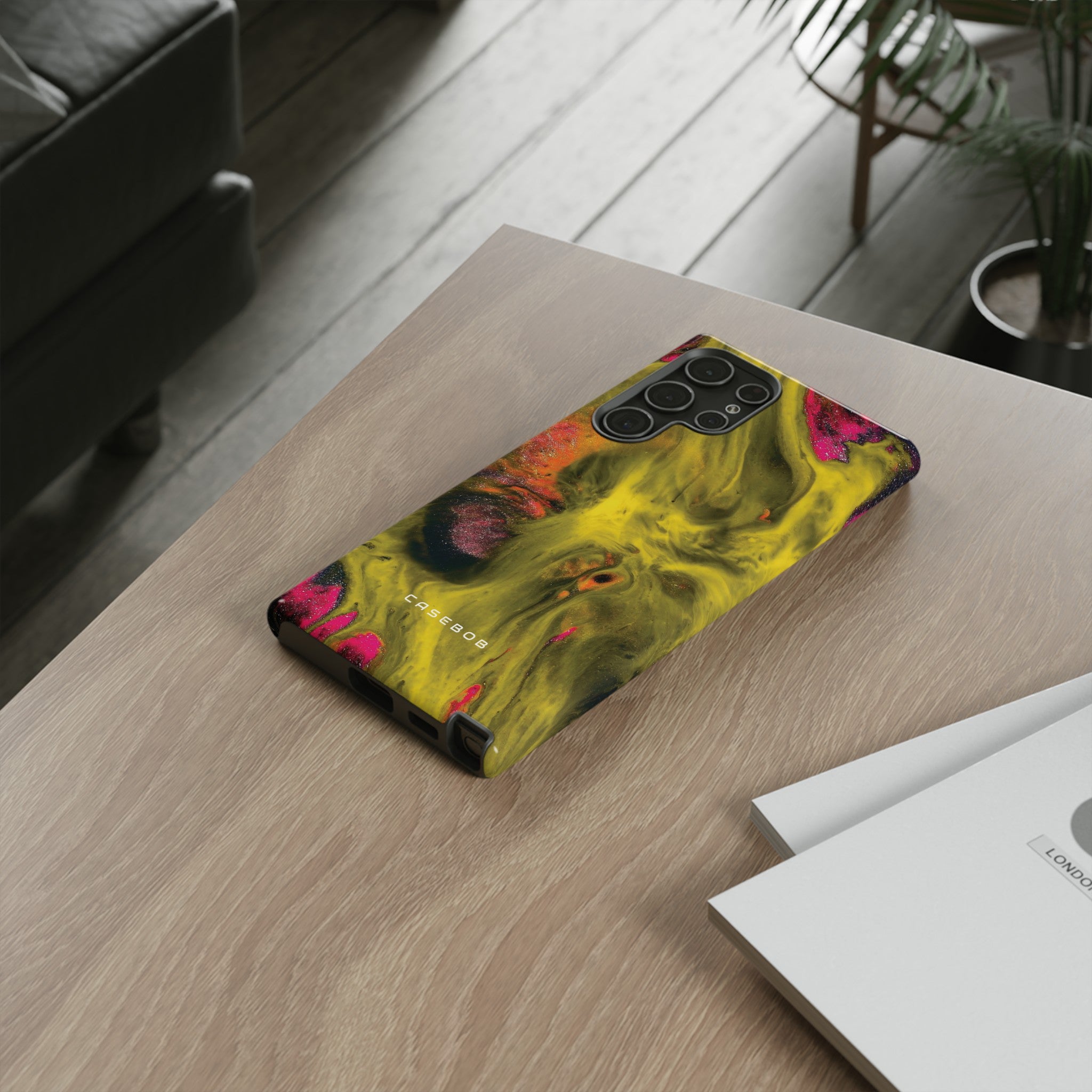 Yellow Ink Art - Protective Phone Case