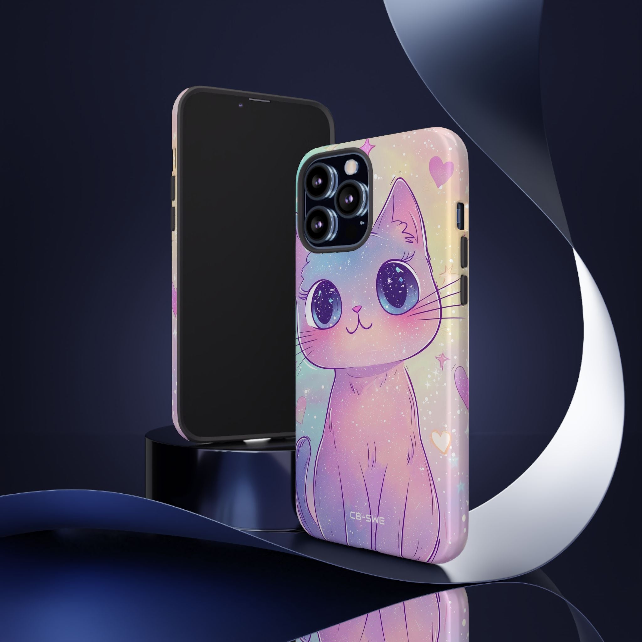 Sparkling Cat Smiles - iPhone Case