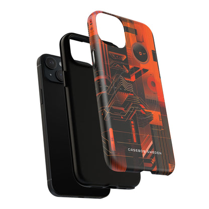 Gradient Circuitburst iPhone 15 | Tough+ Phone Case