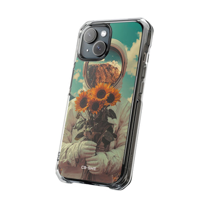 Sunflower Spacesuit Shine iPhone Case - Impact