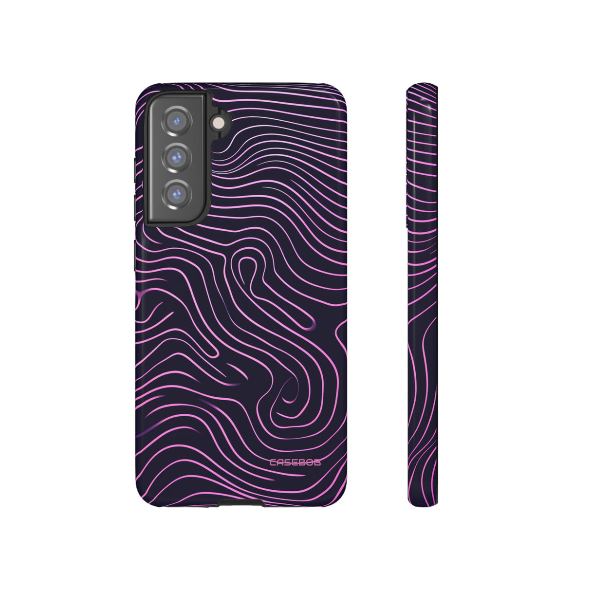 Purple Line Minimalism - Protective Phone Case