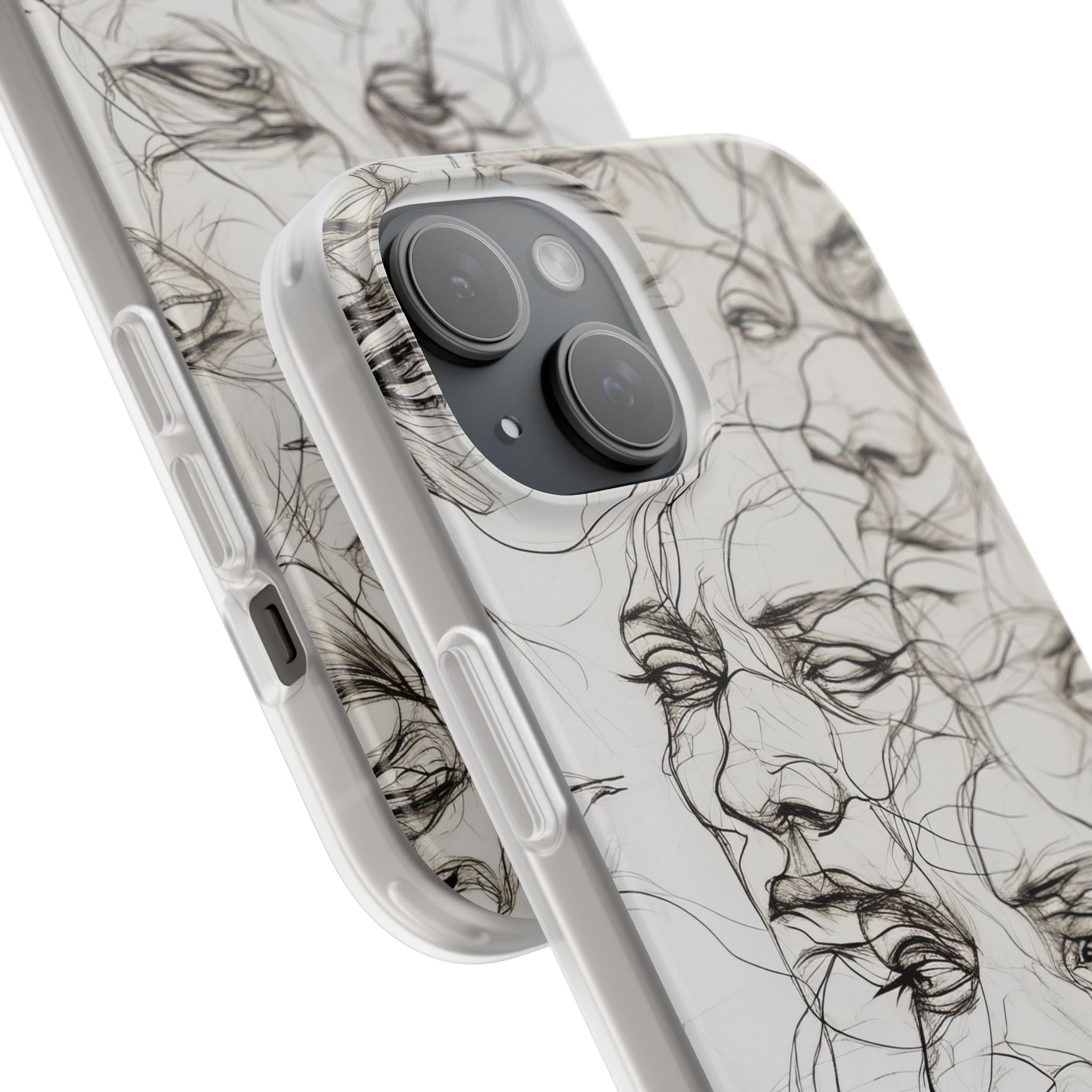 Ethereal Faces | Flexible Phone Case for iPhone