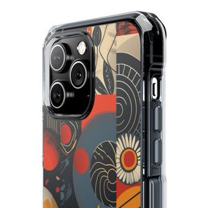 Retro Vibrance - Phone Case for iPhone (Clear Impact - Magnetic)