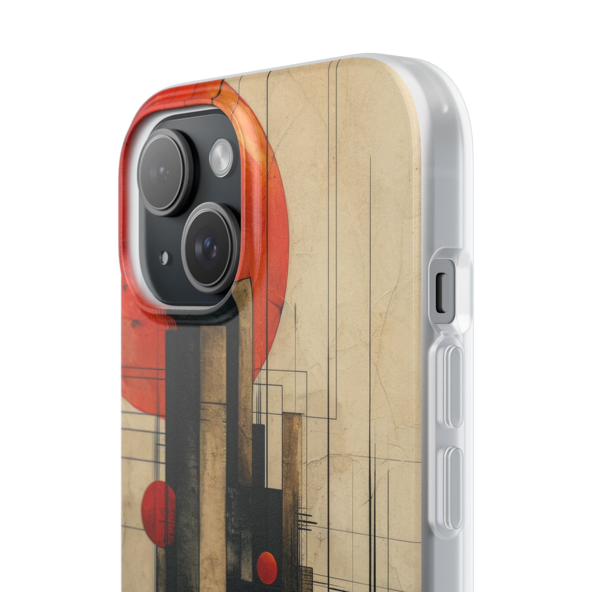 Vintage Geometric Harmony iPhone 15 - Flexi Phone Case