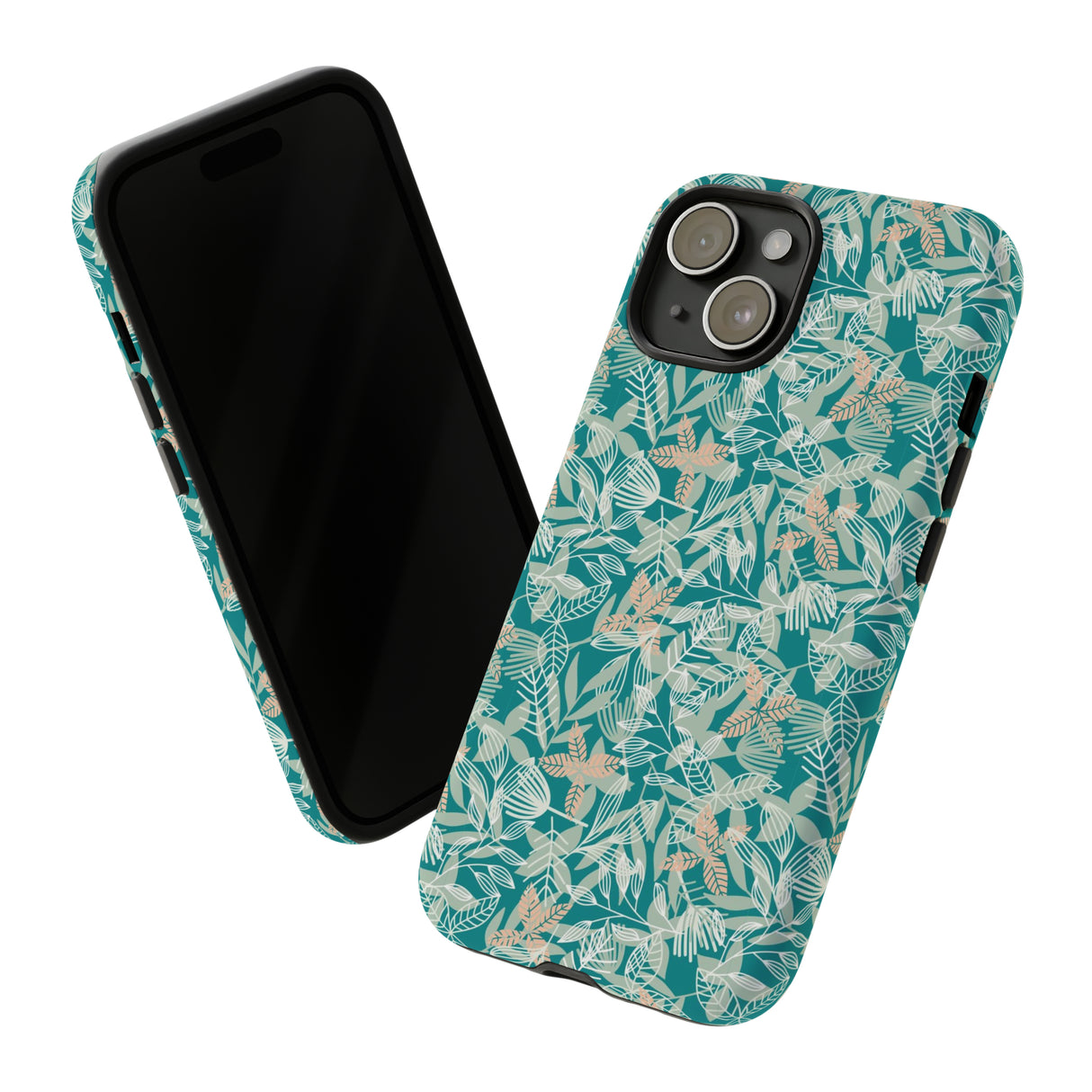 Dark Green Leaf Leaf - Protective Phone Case