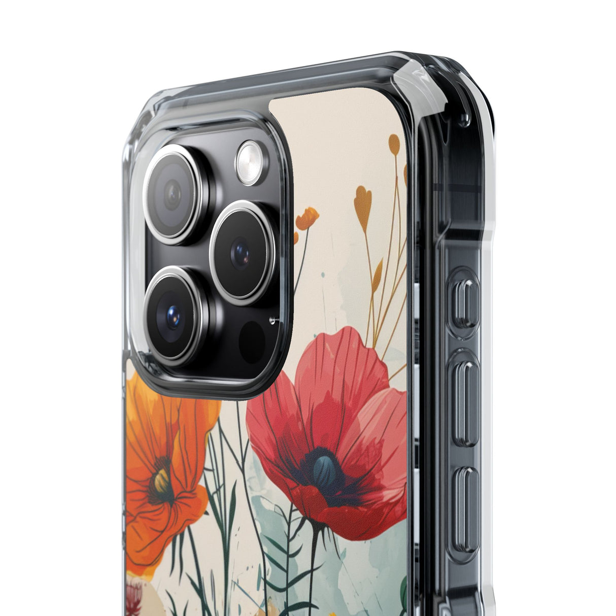 Blooming Whimsy – Handyhülle für iPhone (Clear Impact – Magnetisch) 