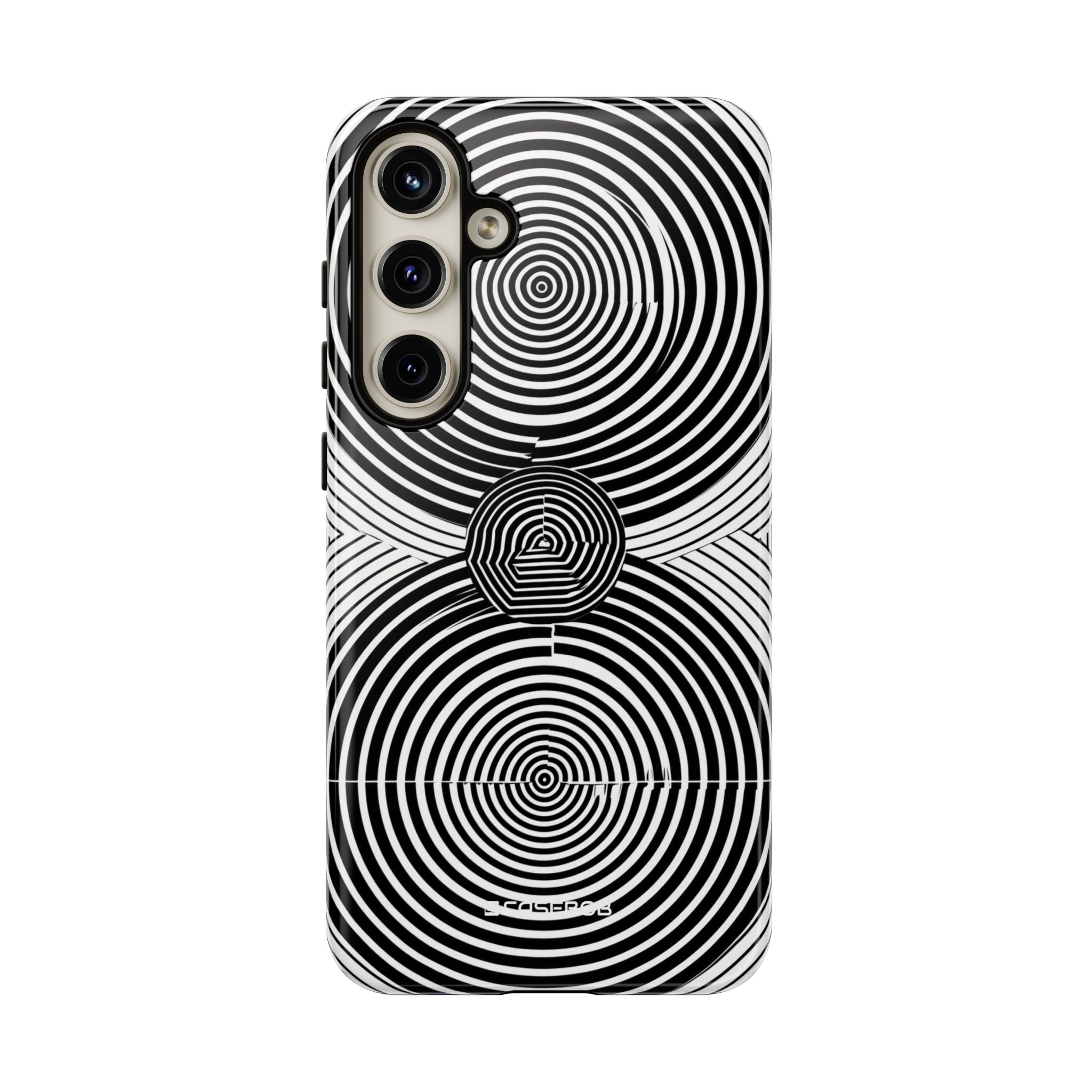 Dynamic Depth: Black and White Op-Art - For Samsung S24