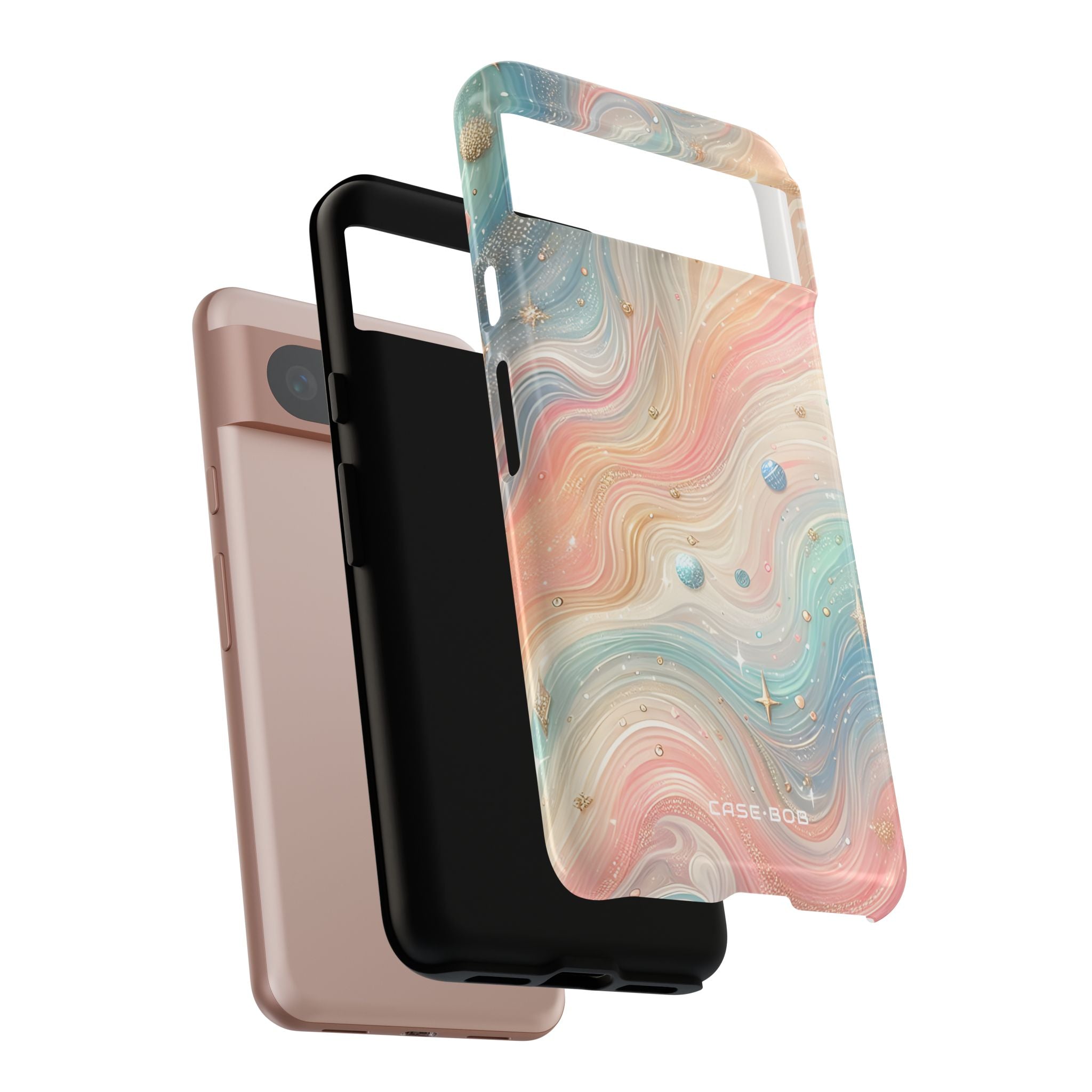 Iridescent Swirls Google Pixel 8 Case - Tough