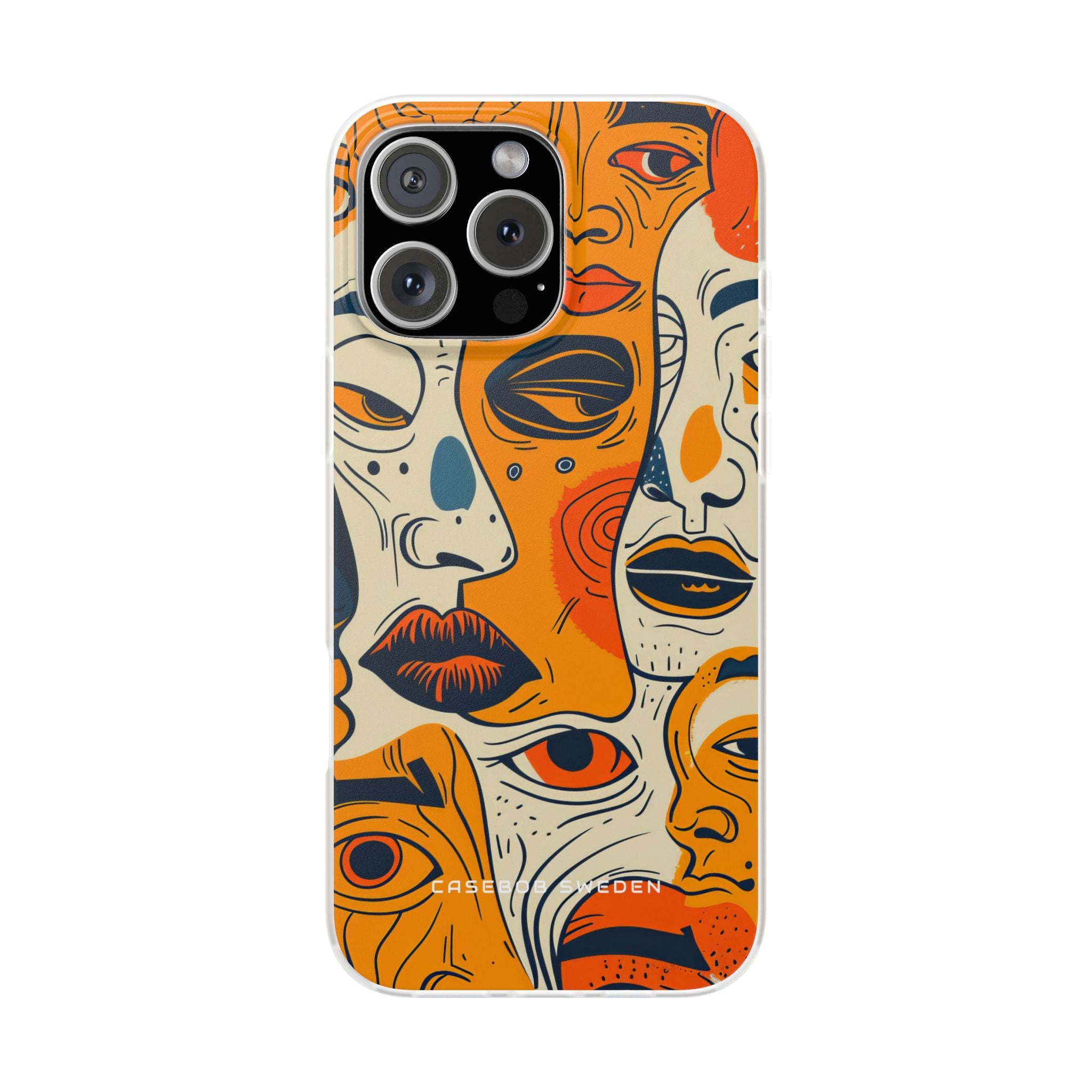 Gradient Face Mosaic iPhone 16 - Flexi Phone Case