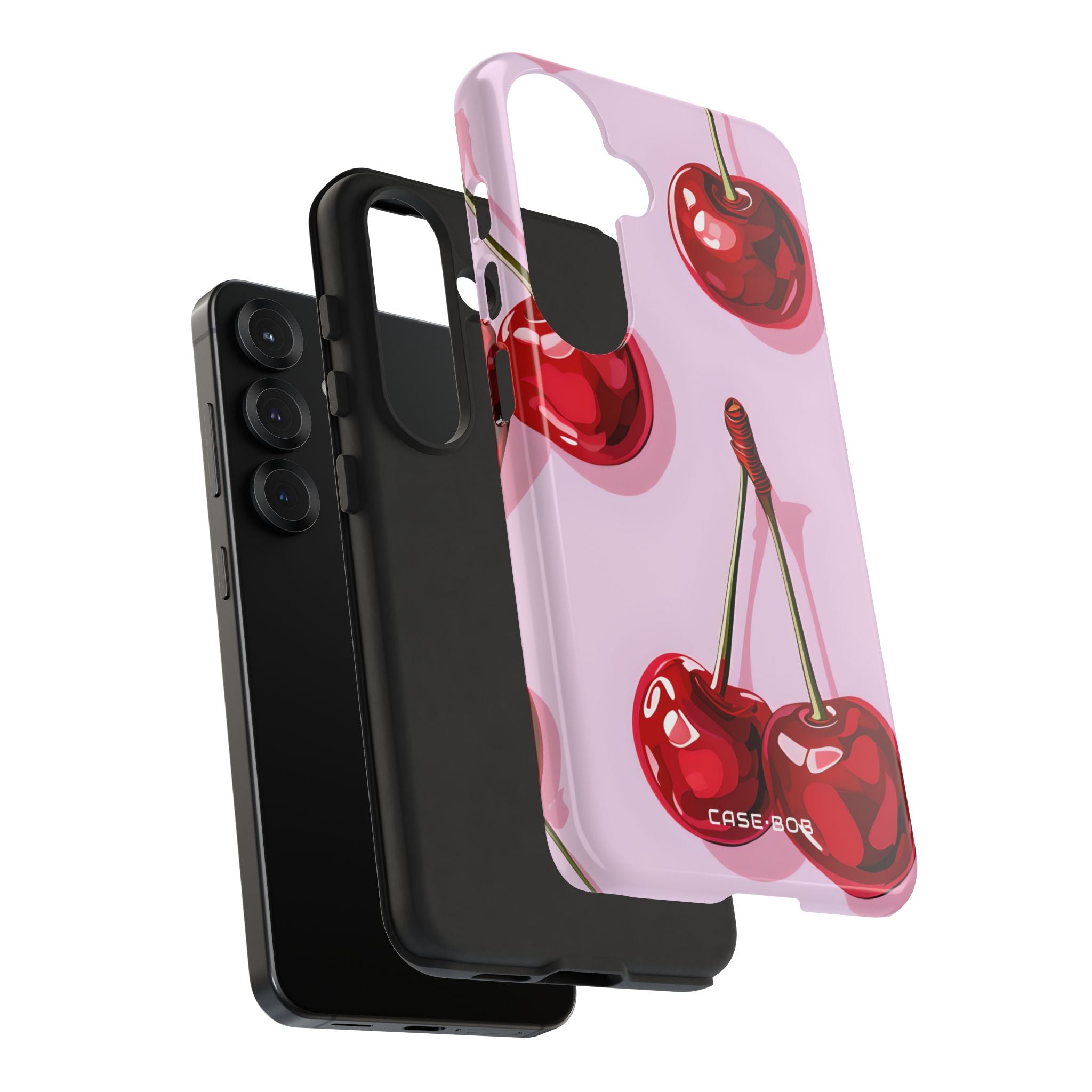 Glossy Cherry Burst Samsung S25 Case - Tough